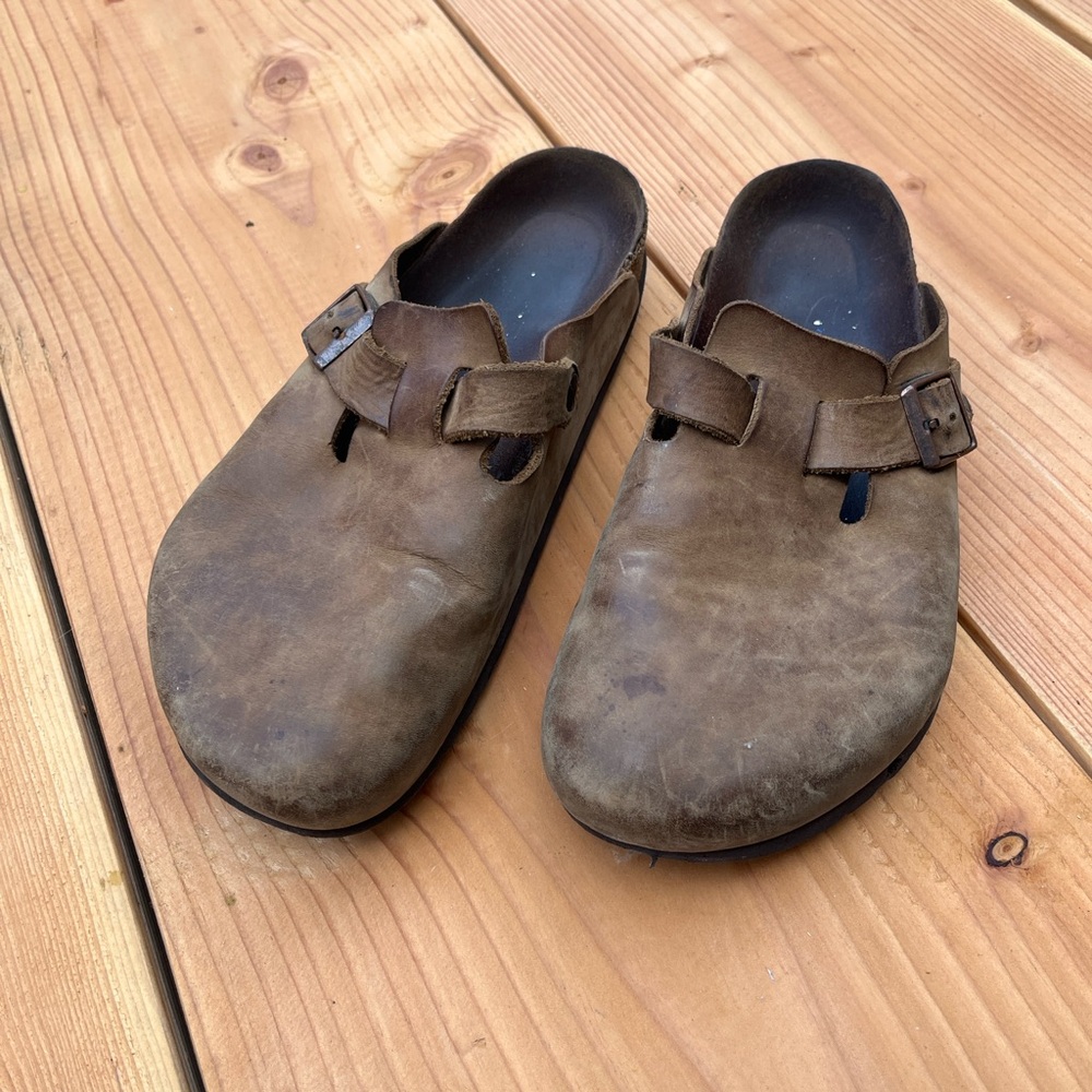 Birkenstock Clog Brown Leather